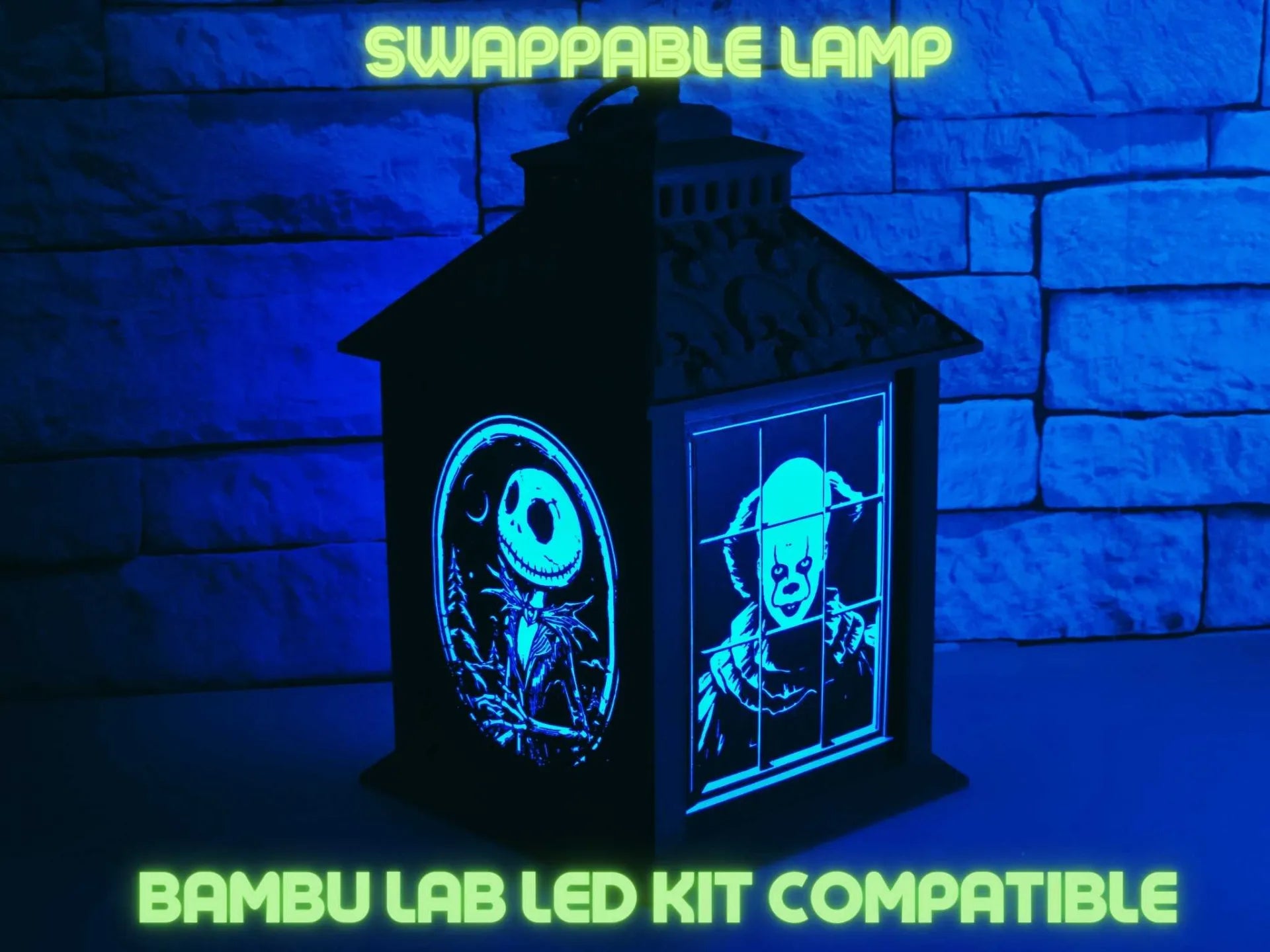 💀 The Lantern of the Damned – Horror LED Shadow Lamp