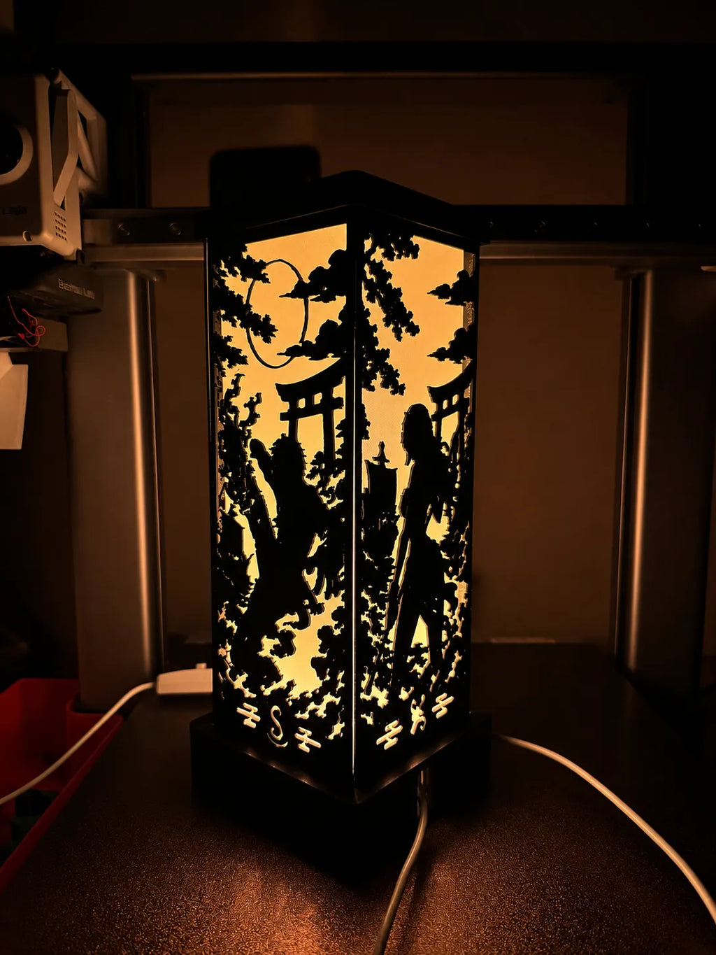 Anime Pirate Shadow Lamp – LED 3D Room Light