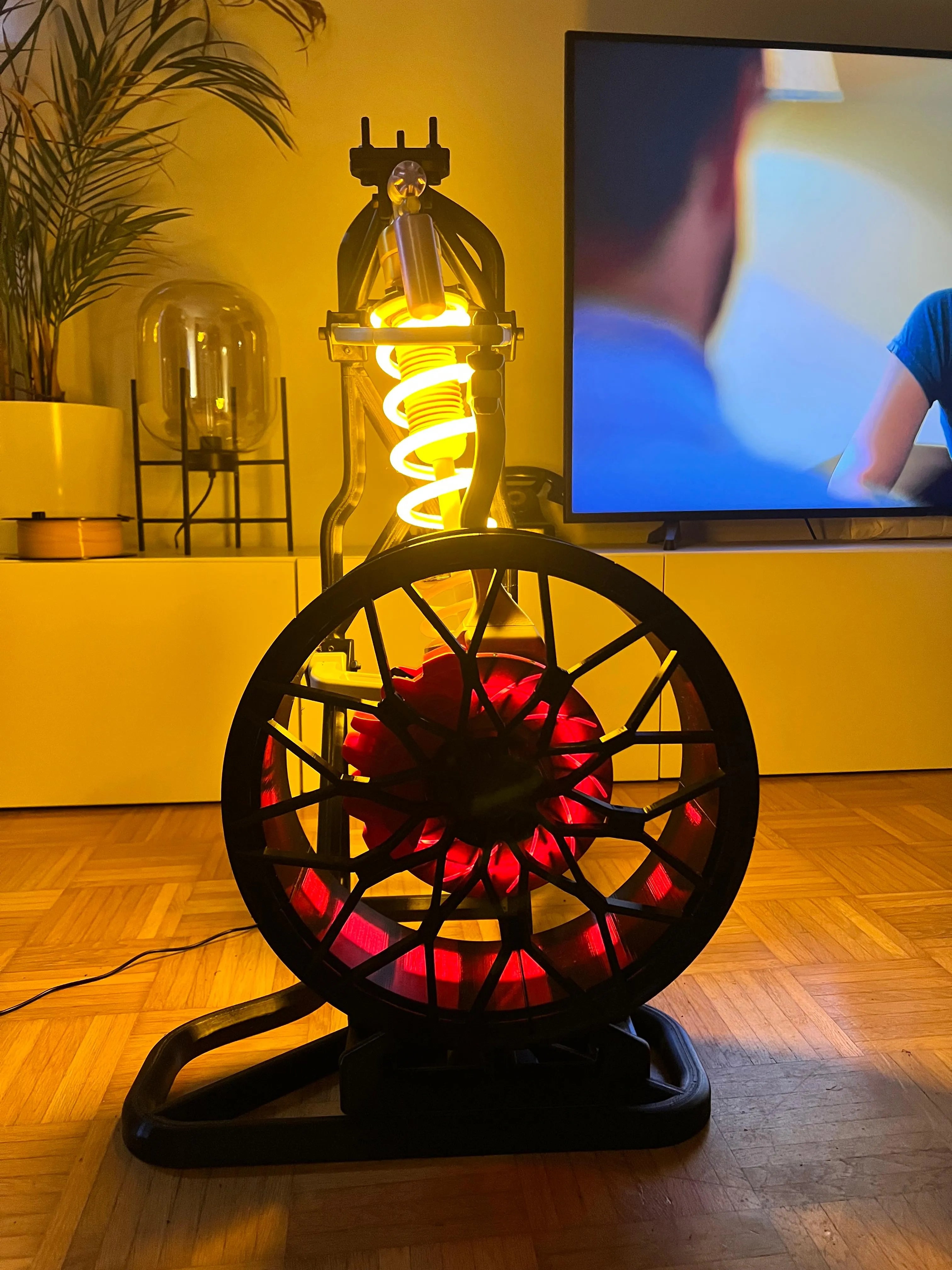Suspension Shock Absorber Lamp including Rim