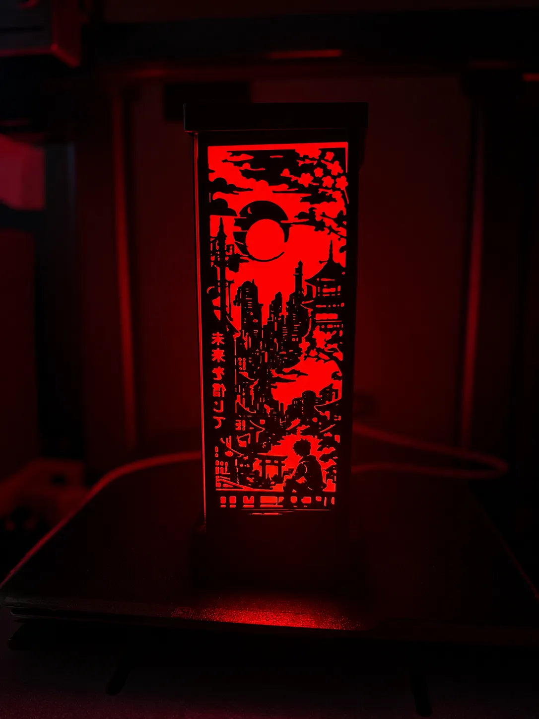 Neo Tokyo LED Shadow Lamp–Japanese Cyberpunk Light