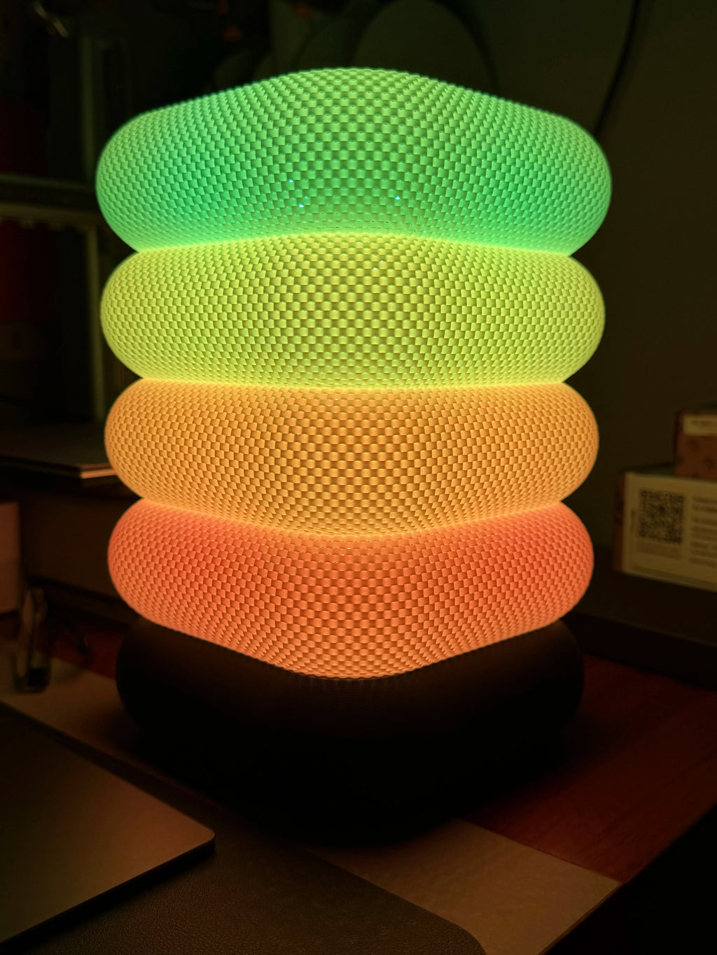 retro lamp with basket structure