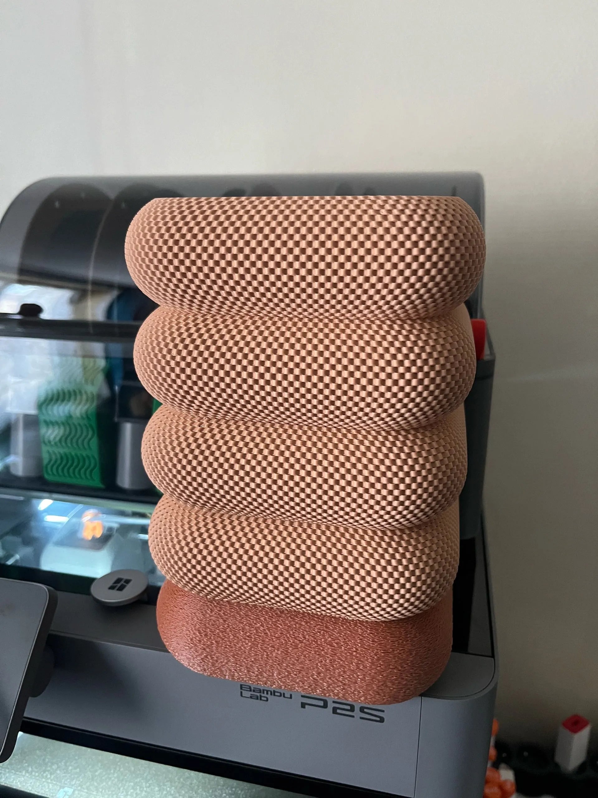 retro lamp with basket structure
